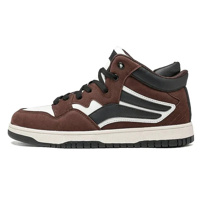 Leather Basketball Sneakers  - By Qivii