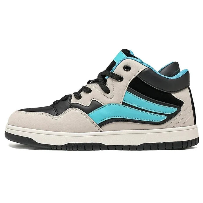 Leather Basketball Sneakers  - By Qivii