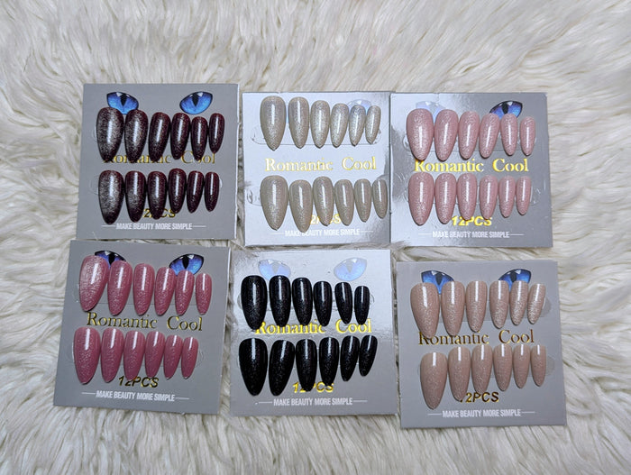 *Lengthy 3D Cat Nails 6 Sets - 1499🐱💅