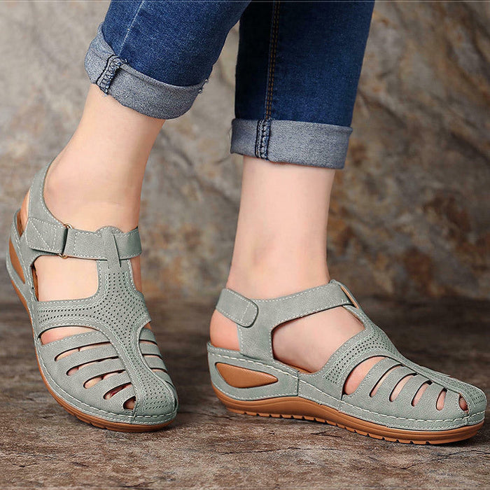 Leni – Komfort Sandalen mit sanfter Erhöhung  - By Qivii