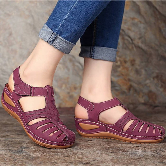Leni – Komfort Sandalen mit sanfter Erhöhung  - By Qivii