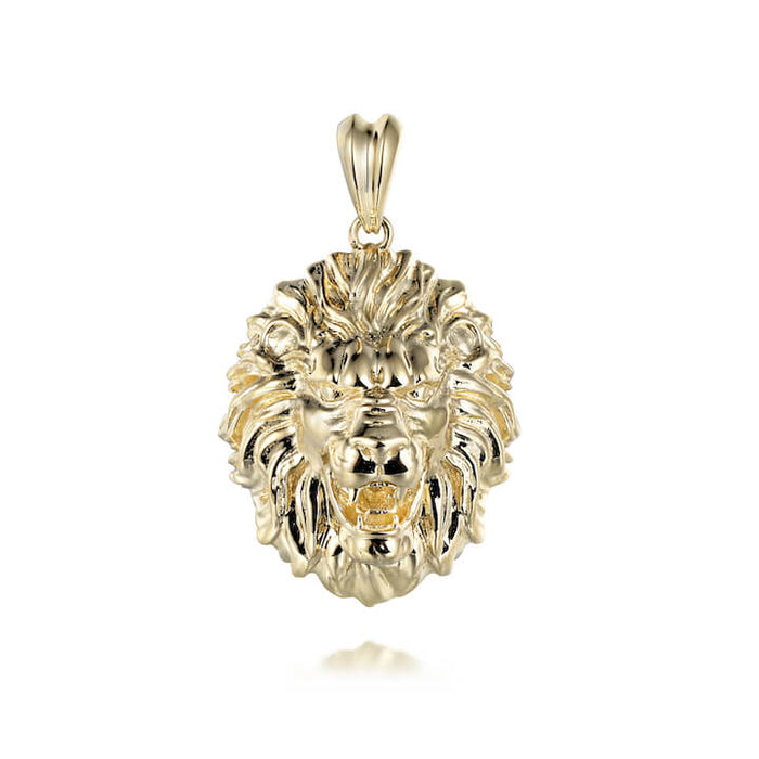 Lion Head Pendant-pendant charm-lirysjewelry
