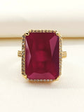 Lovemallow Ruby American Diamond Finger Ring