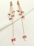 Madhulata Pink Kundan Earrings
