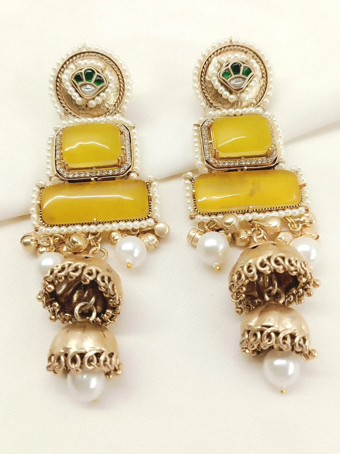 Mandakini Yellow Boutique Earrings