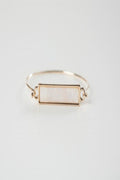 Marbled Bar Wire Bangle - Final Sale