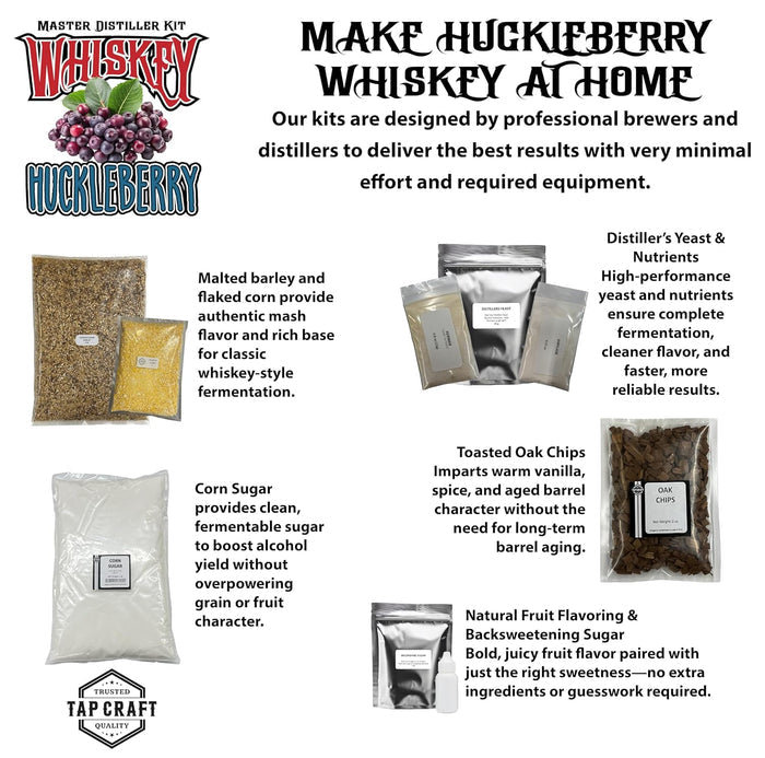 Master Distillers Huckleberry Whiskey Recipe Mash Kit