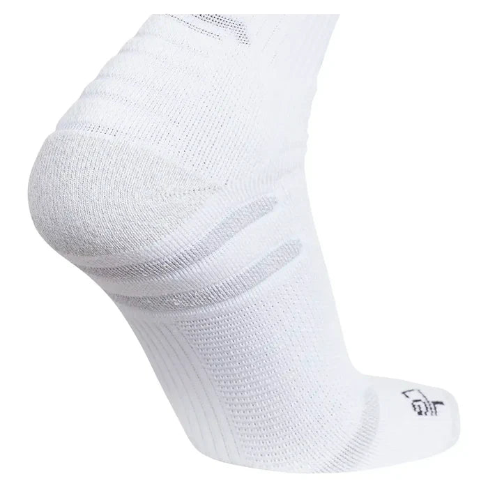 Men's 5 Star Team 3 Quarter Crew Socks White and Black
