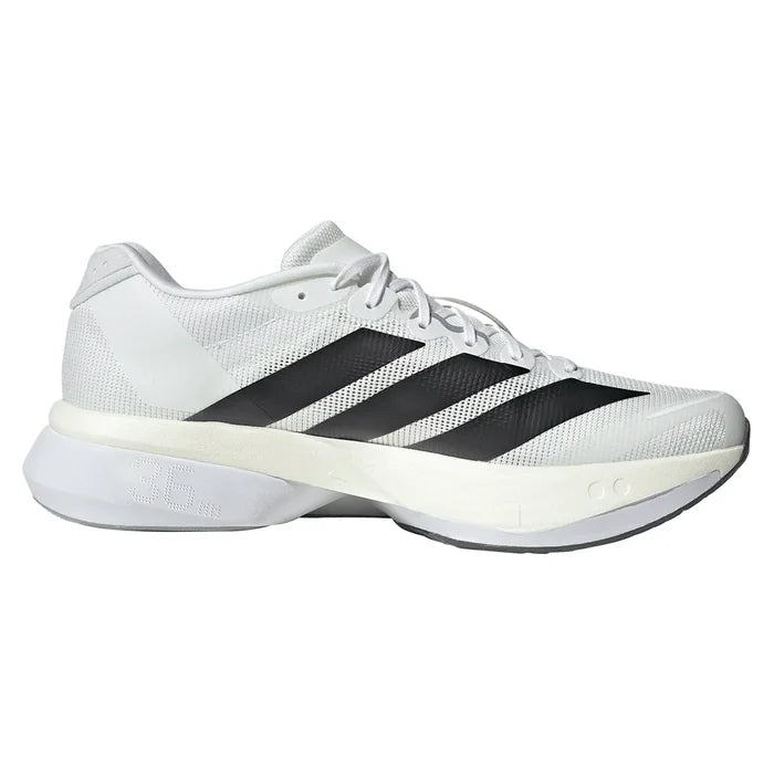 Men's Adizero Boston 13 Running Court Shoes Footwear White and Core Black