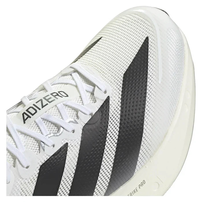 Men's Adizero Boston 13 Running Court Shoes Footwear White and Core Black