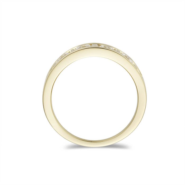 Mens Baguette Five-Stone Wedding Band-ring-lirysjewelry