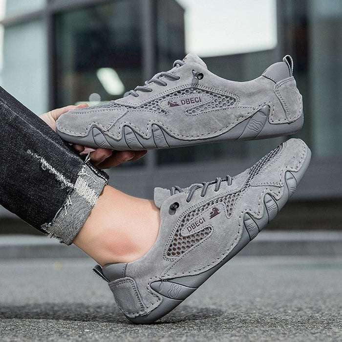 Men's Best-Selling Outdoor Breathable Mesh Sneakers Plus-Size Rubber-Soled Sports Shoes