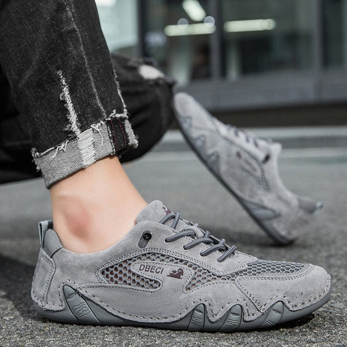 Men's Best-Selling Outdoor Breathable Mesh Sneakers Plus-Size Rubber-Soled Sports Shoes