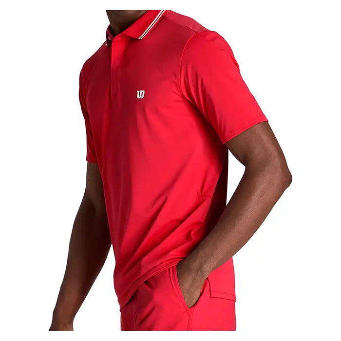 Men's Challengers Technical Polo Varsity Red