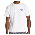 Men's Classic Graphic Tee Bright White and Blue Quartz