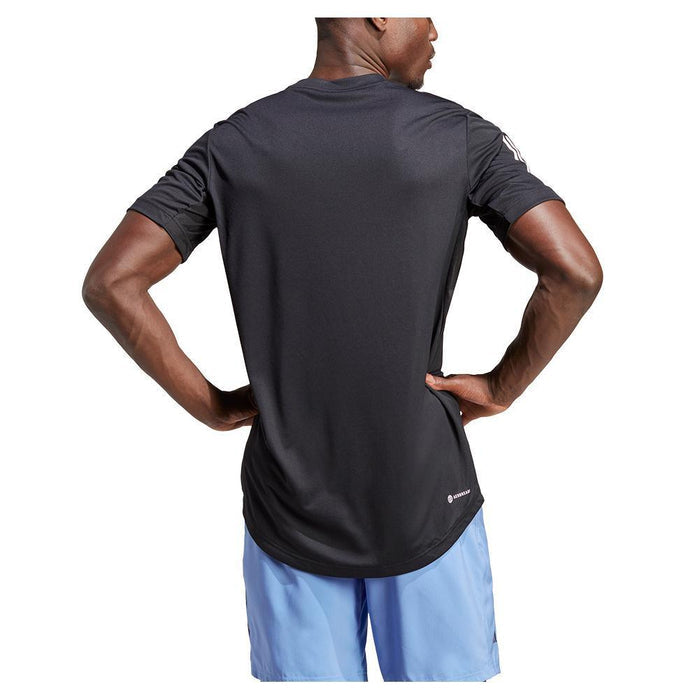 Men's Club 3 Stripe Top Black
