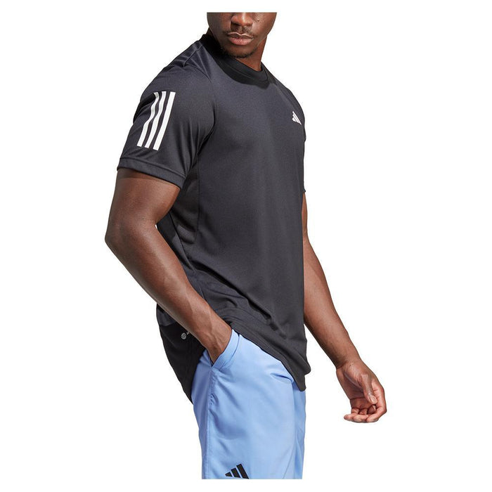 Men's Club 3 Stripe Top Black