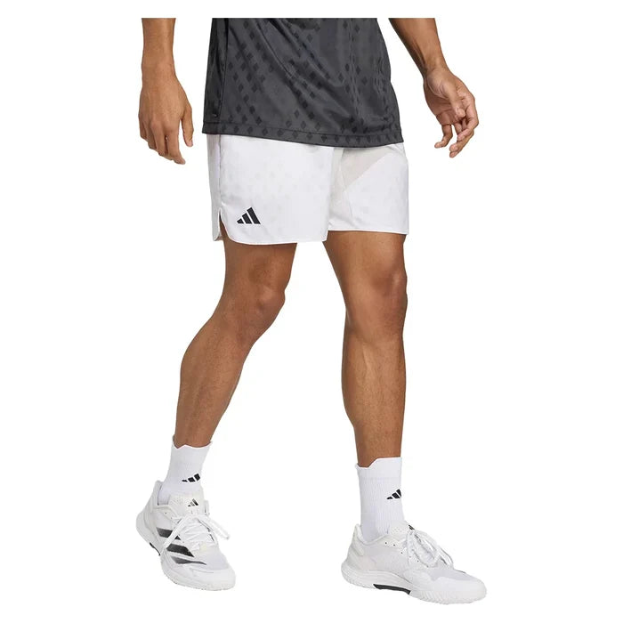 Men's Club Graphic 7 Inch Short White and Dash Grey