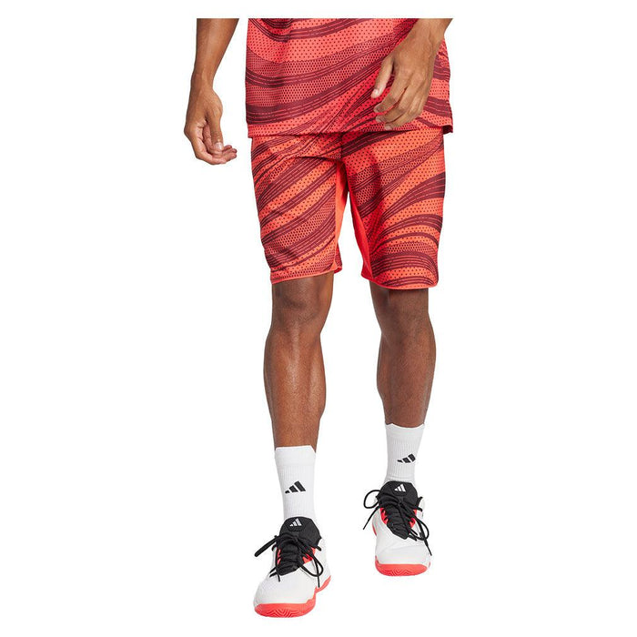 Men's Club Graphic 9 Inch Short Semi Lucid Red and Shadow Red