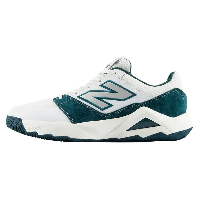 Men's Coco Delray D Width Court Shoes NB White and Deep End