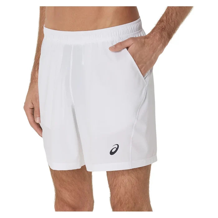 Men's Court 7 Inch Tennis Short Brilliant White,Apparel,Asics,,,Tennis Express,2041A344_100_1