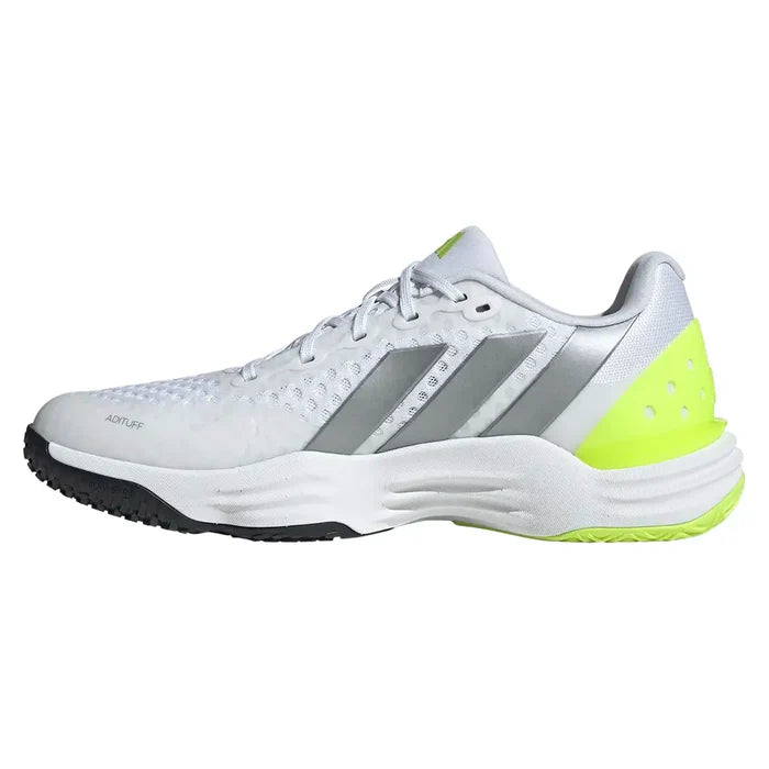 Men's Court Pickleball Shoes White and Tech Grey Metallic