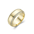 Mens Double channeled Wedding band-ring-lirysjewelry