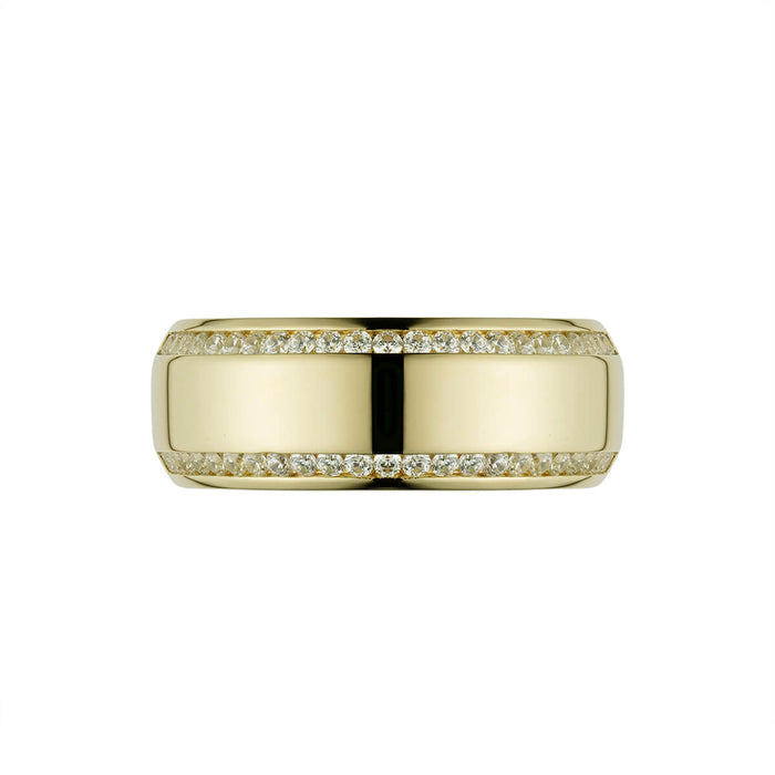 Mens Double channeled Wedding band-ring-lirysjewelry