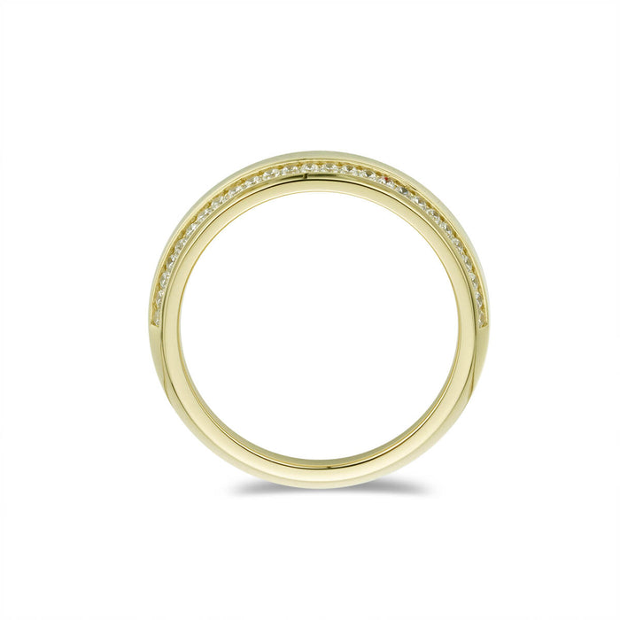 Mens Double channeled Wedding band-ring-lirysjewelry