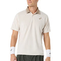 Men's Game Short Sleeve Tennis Polo Soft Oat,Apparel,Asics,Soft Oat,S,Tennis Express,2041A381_250_3