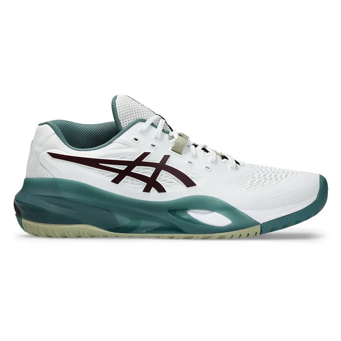 Men's GEL-Resolution X Shoes White and Dark Aubergine