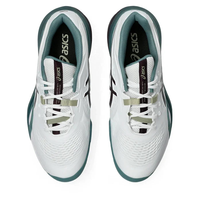 Men's GEL-Resolution X Shoes White and Dark Aubergine