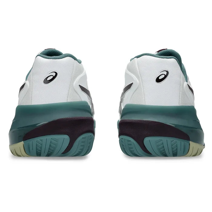 Men's GEL-Resolution X Shoes White and Dark Aubergine