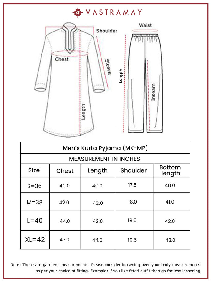 Men's Gold Cotton Kurta And Pyjama Set