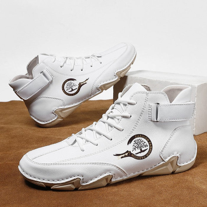 Men's High-Top Winter Suede Martin Boots Handmade Casual Boots