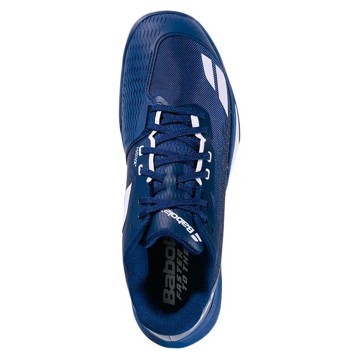 Men's Jet Mach 4 All Court Tennis Shoes Dark Blue and White,Footwear,Babolat,,,Tennis Express,30F26629A-4131F26-3