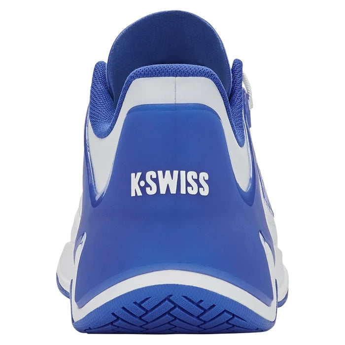 Men's K-Frame Pickleball Court Shoes White and Dazzling Blue