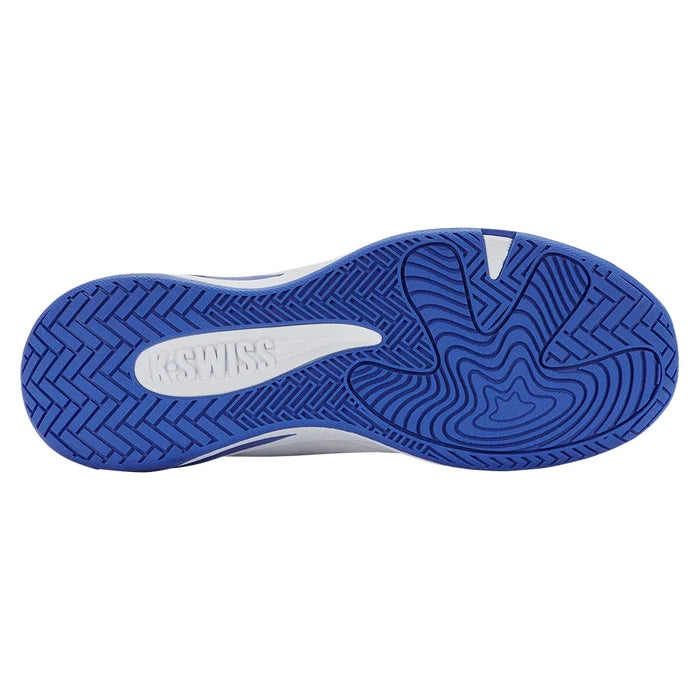 Men's K-Frame Pickleball Court Shoes White and Dazzling Blue
