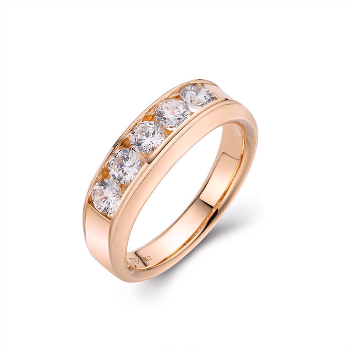 Mens Large Channeled Wedding Band-ring-lirysjewelry