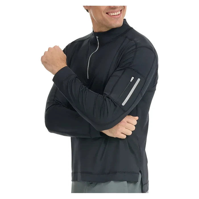 Men's Mock Zip Tennis Top