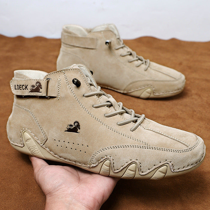 Men’s Octopus High-Top Microfiber with Fleece Lining Martin Boots