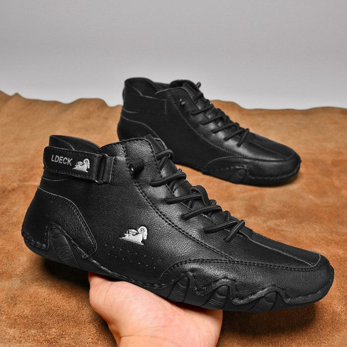 Men’s Octopus High-Top Microfiber with Fleece Lining Martin Boots