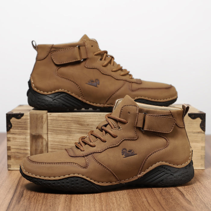 Men’s Octopus High-Top Suede Martin Boots Handmade Casual Boots