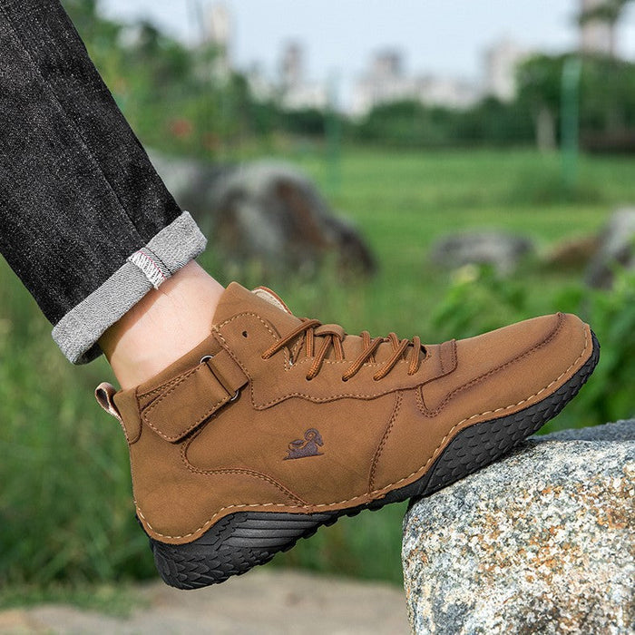 Men’s Octopus High-Top Suede Martin Boots Handmade Casual Boots