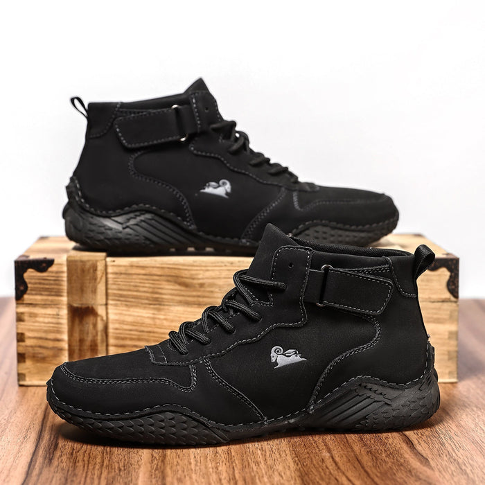 Men’s Octopus High-Top Suede Martin Boots Handmade Casual Boots
