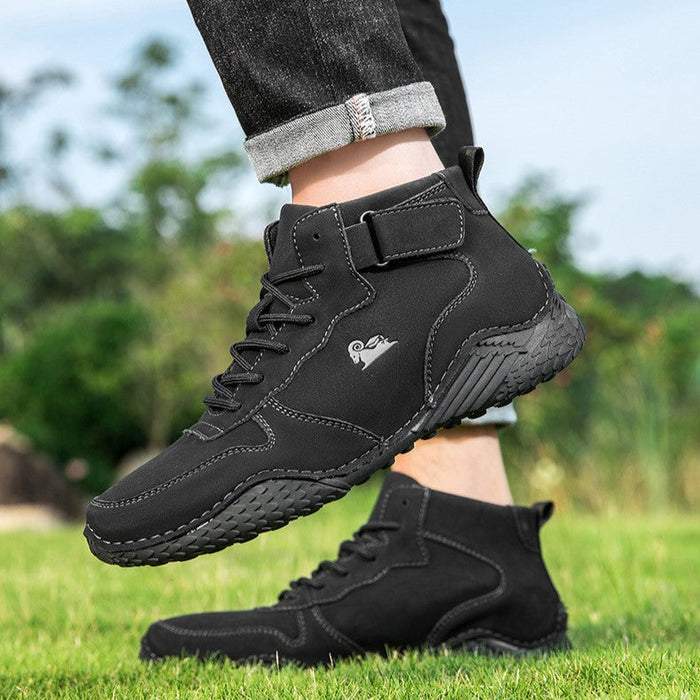 Men’s Octopus High-Top Suede Martin Boots Handmade Casual Boots