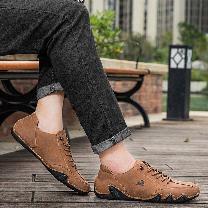 Men’s Octopus Low-Top Lace-Up Hand-Sewn Leisure Boots