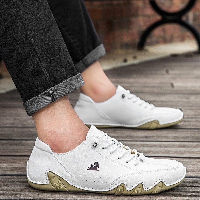 Men’s Octopus Low-Top Lace-Up Hand-Sewn Leisure Boots