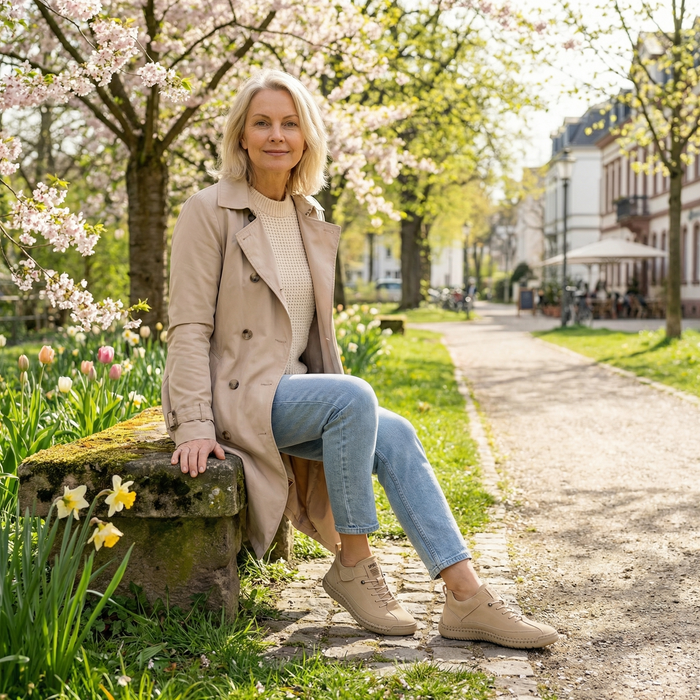 Mia – Komfortable & Schmerzfreie Orthopädische Sneakers  - By Qivii