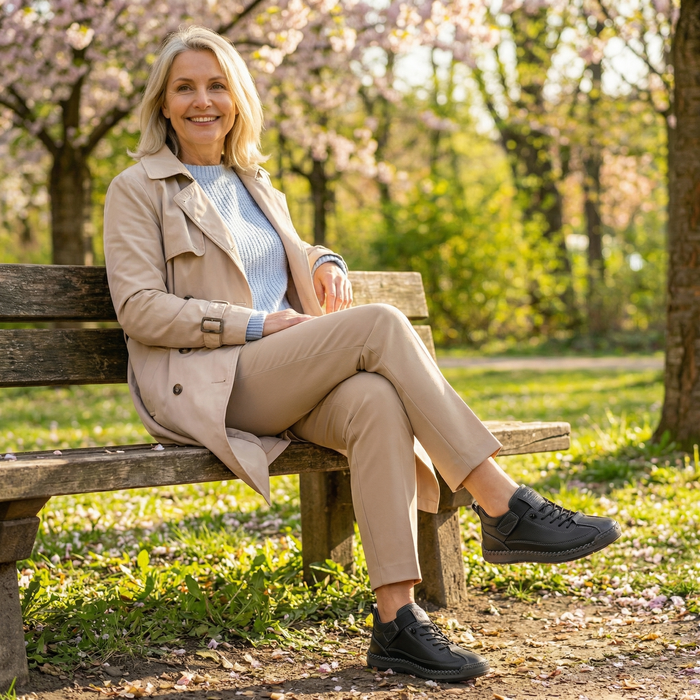 Mia – Komfortable & Schmerzfreie Orthopädische Sneakers  - By Qivii